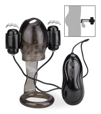 Eichelvibrator mit Cockring Lio