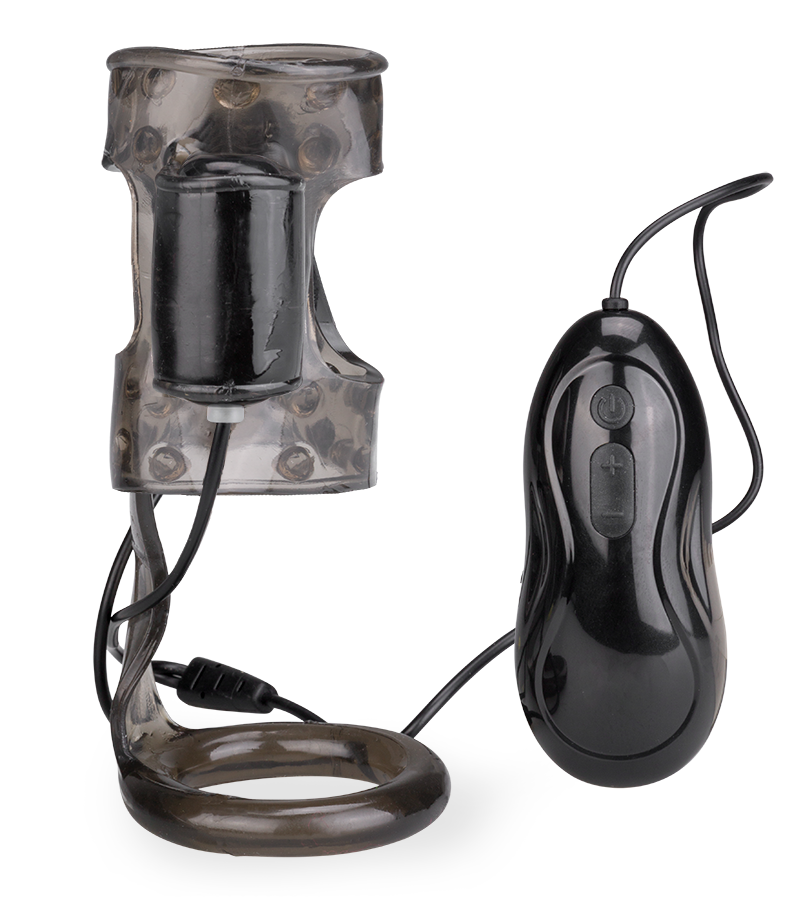 Eichelvibrator mit Cockring Tio