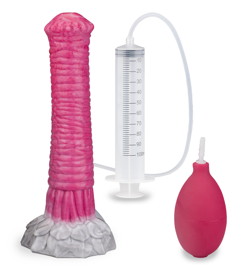 Fantasy-Spritzdildo mit Saugnapf Sleipnir