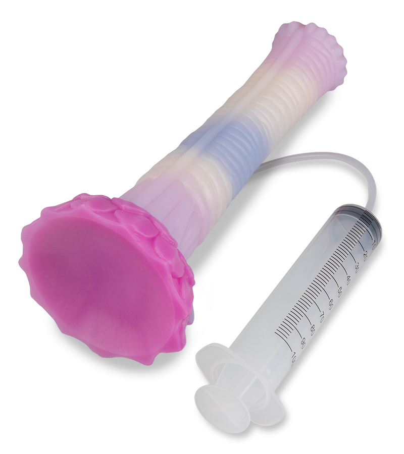 Fantasy-Spritzdildo mit Saugnapf Sleipnir