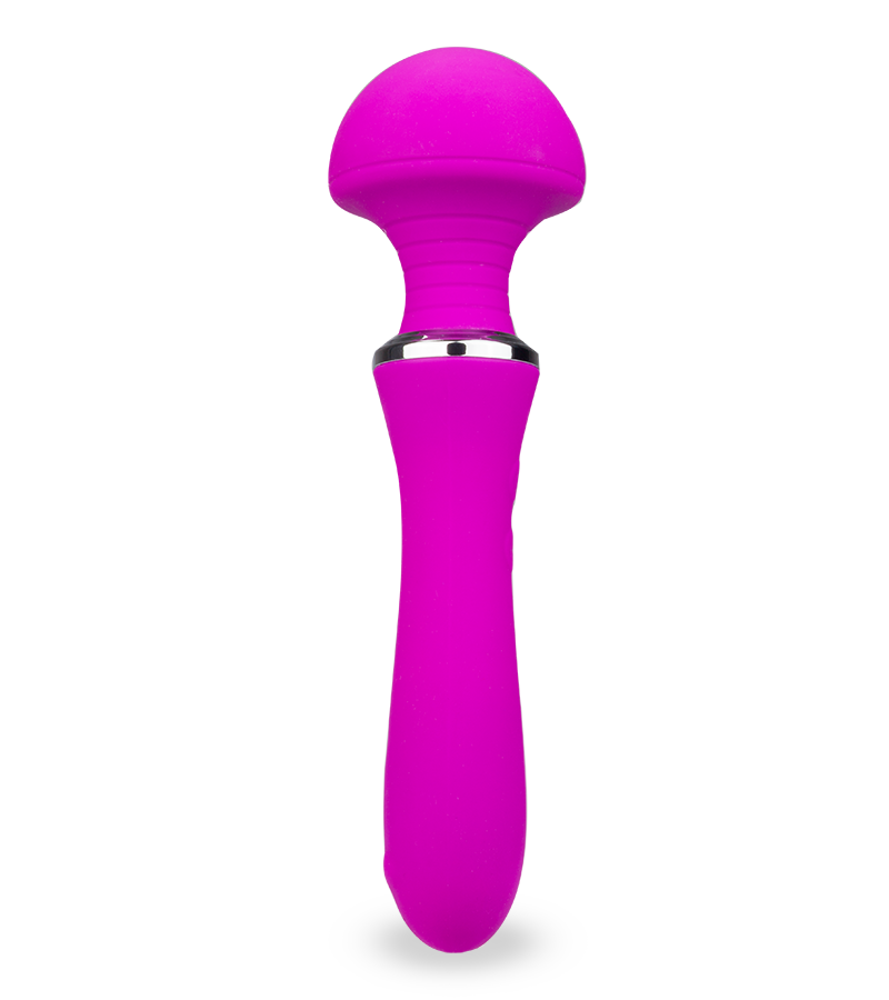 Fantasy-Wand-Vibrator mit breitem Massagekopf 12 Modi