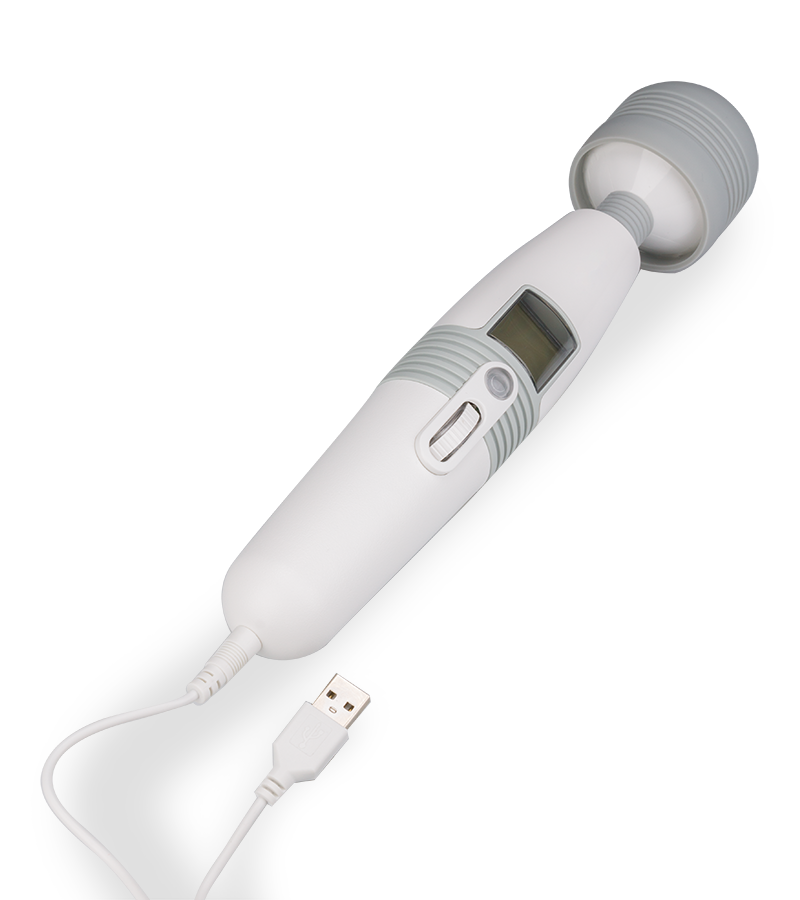 Fantasy-Wand-Vibrator mit digitalem Display Wandy