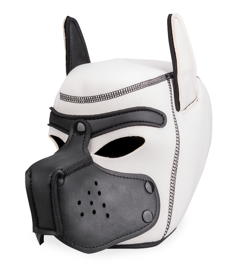 Farbige Puppy-Play-Hundemaske aus Neopren