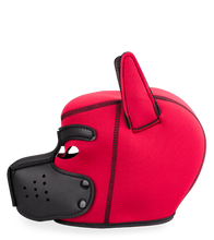 Laden Sie das Bild in den Galerie-Viewer, Farbige Puppy-Play-Hundemaske aus Neopren