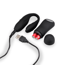 Laden Sie das Bild in den Galerie-Viewer, Ferngesteuerter Paar-Vibrator Lov'Inside™ – Schwarz
