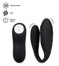Laden Sie das Bild in den Galerie-Viewer, Ferngesteuerter Paar-Vibrator Lov'Inside™ – Schwarz