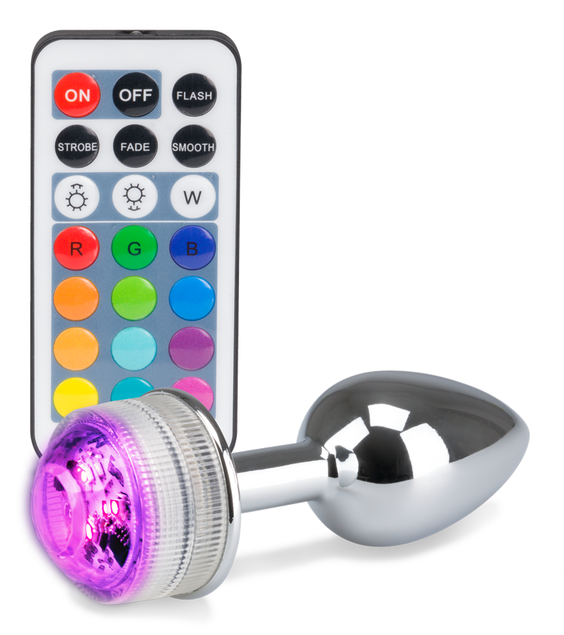 Ferngesteuerter Rosebud-Analschmuck mit Multicolor LED