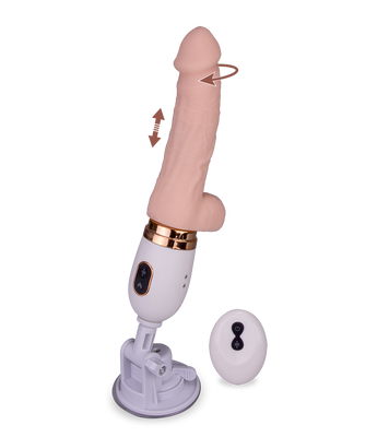 Ferngesteuerter Stoßdildo mit Rotation Randy