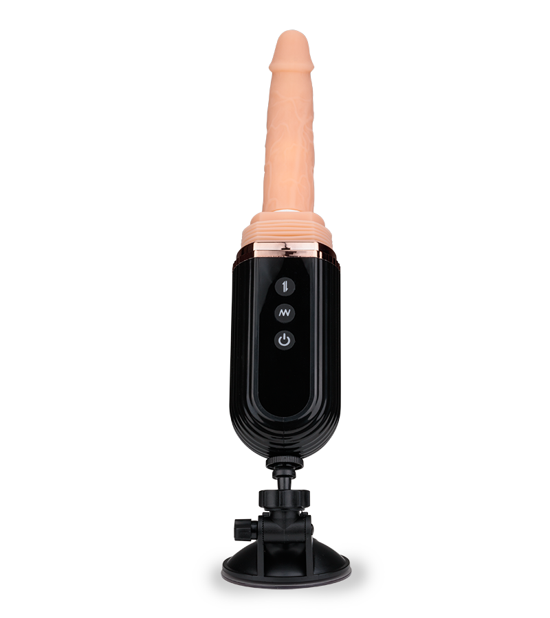 Ferngesteuerter Stoßdildo mit Vibration und Saugnapf Owen