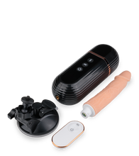 Laden Sie das Bild in den Galerie-Viewer, Ferngesteuerter Stoßdildo mit Vibration und Saugnapf Owen