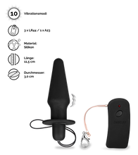 Laden Sie das Bild in den Galerie-Viewer, Ferngesteuerter vibrierender Analplug Cruise