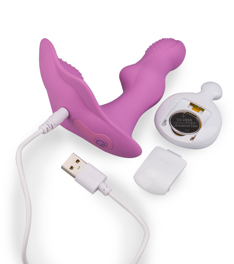 Ferngesteuerter Vibro-Slip mit Innendildo