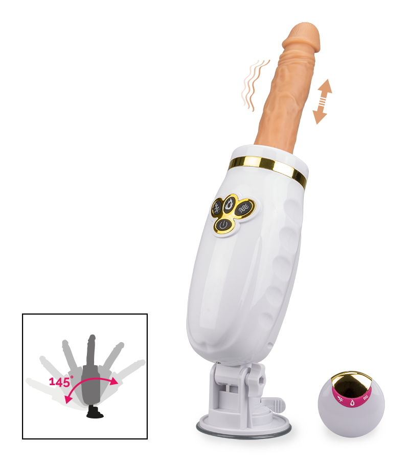 Fickmaschine mit Heizdildo und 16 Stufen