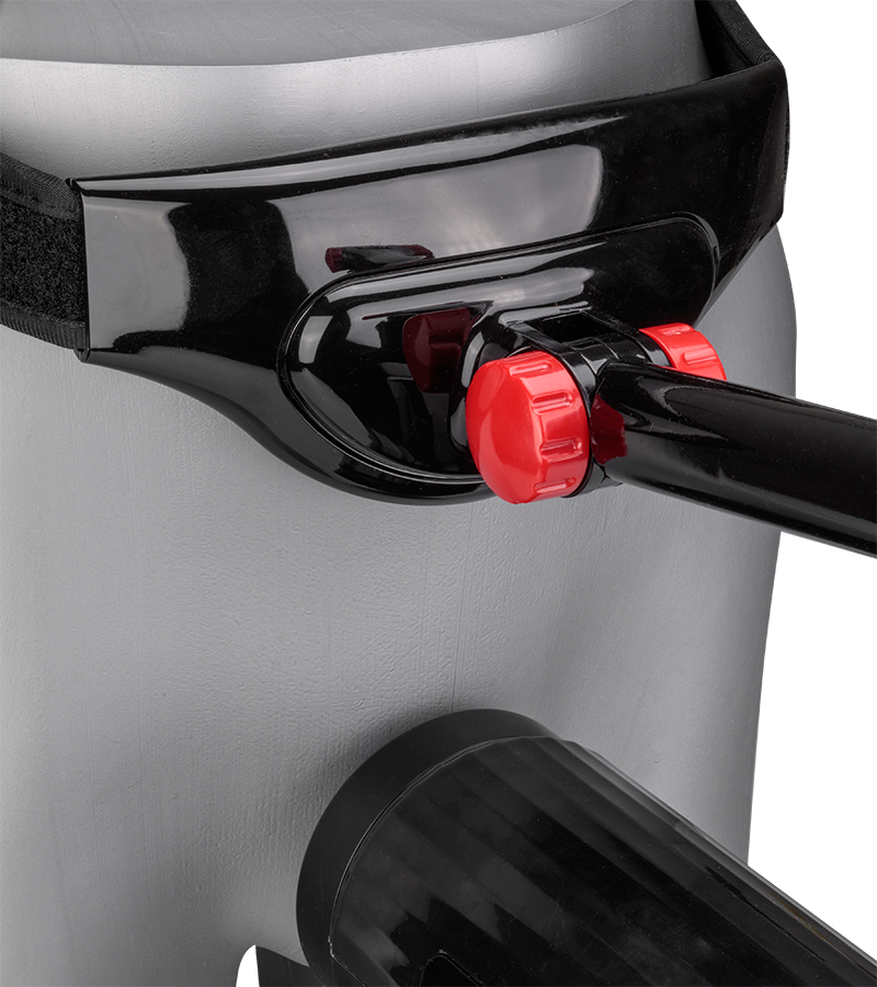 Freihand-Masturbator mit Gürtel und Vagina-Aufsatz