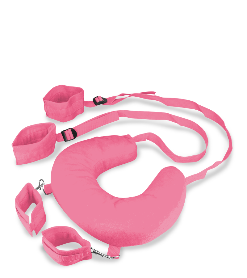 Fuß- und Handfesseln mit Nackenrolle