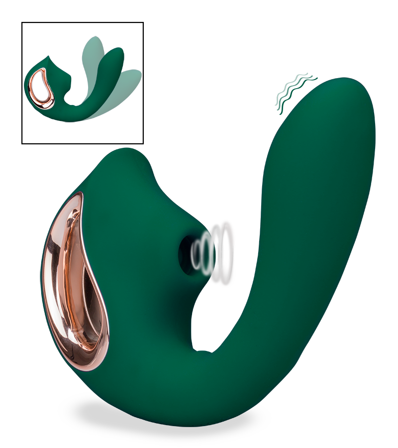 G-Punkt-Vibrator mit Druckwellen Empress