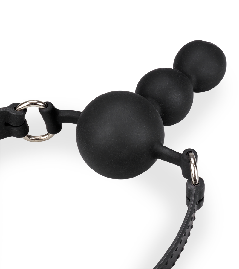 Gagball aus Silikon mit Plug 6 cm