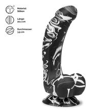 Laden Sie das Bild in den Galerie-Viewer, Gebogener Silikon-Dildo mit Saugnapf