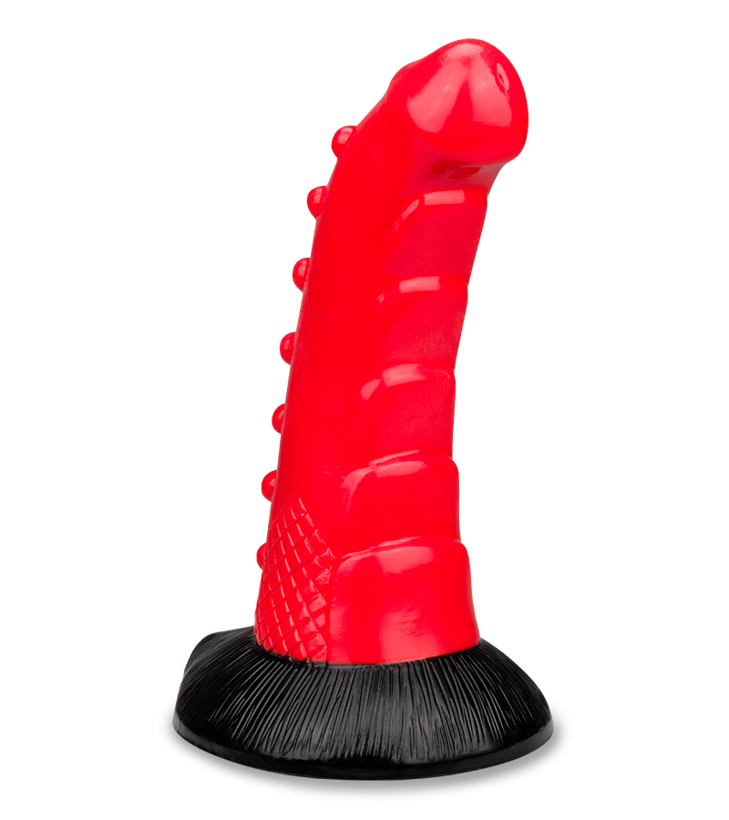 Gekrümmter Drachendildo mit Saugnapf 23,5cm