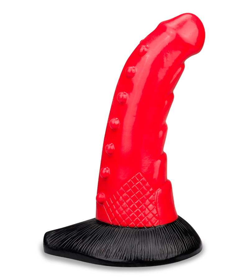 Gekrümmter Drachendildo mit Saugnapf 23,5cm