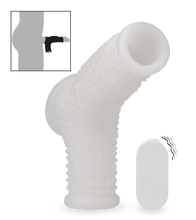 Laden Sie das Bild in den Galerie-Viewer, Genoppte Penismanschette mit Vibration Everest