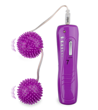 Laden Sie das Bild in den Galerie-Viewer, Genoppte Vibro-Liebeskugeln in Rosa