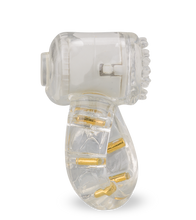 Laden Sie das Bild in den Galerie-Viewer, Genoppter durchsichtiger Vibro-Penisring