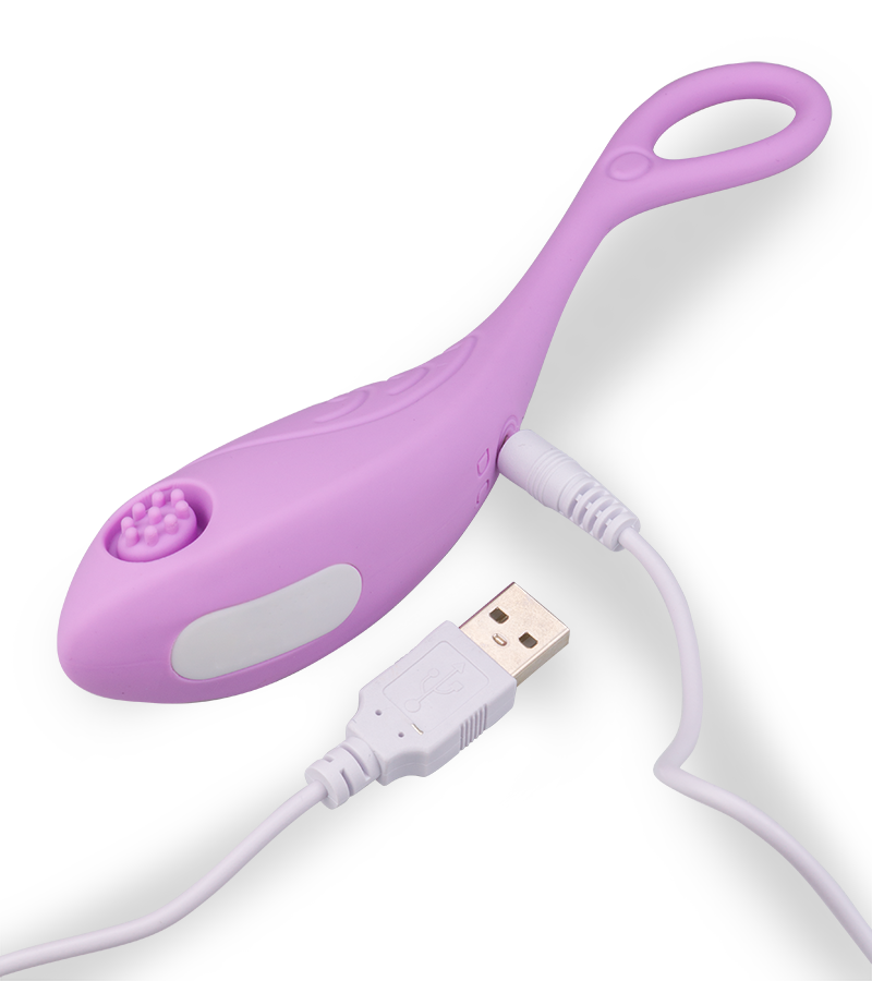 Genopptes Vibro-Ei mit Funkfernbedienung