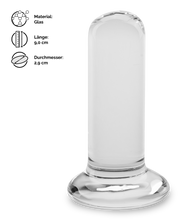 Laden Sie das Bild in den Galerie-Viewer, Glas-Plug 8,3 cm