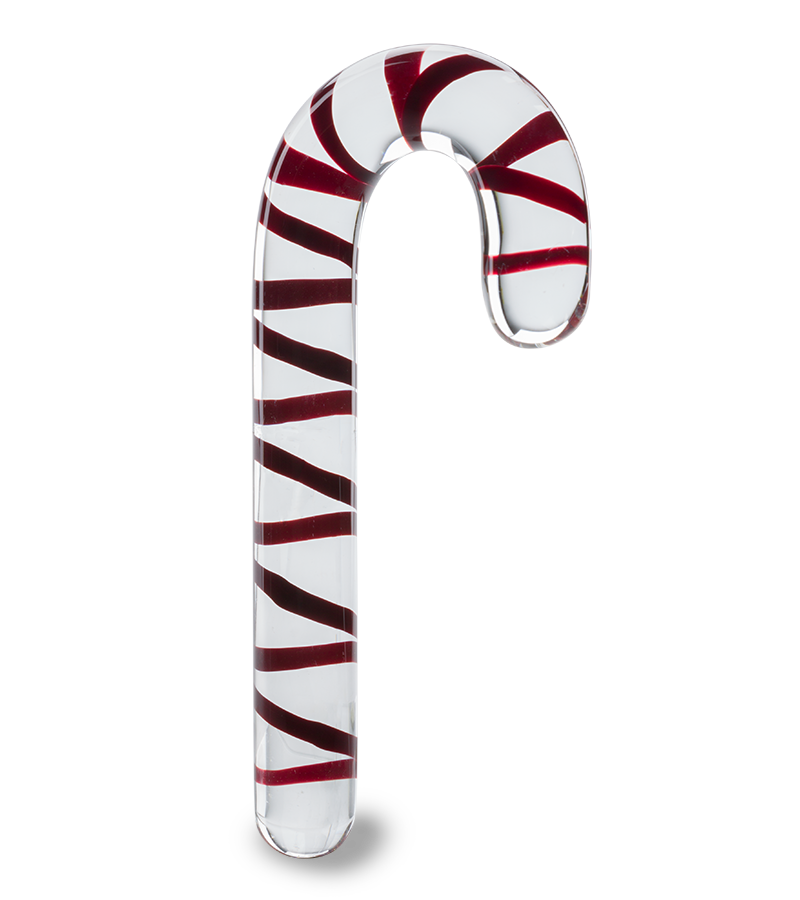 Glasdildo Candy Cane