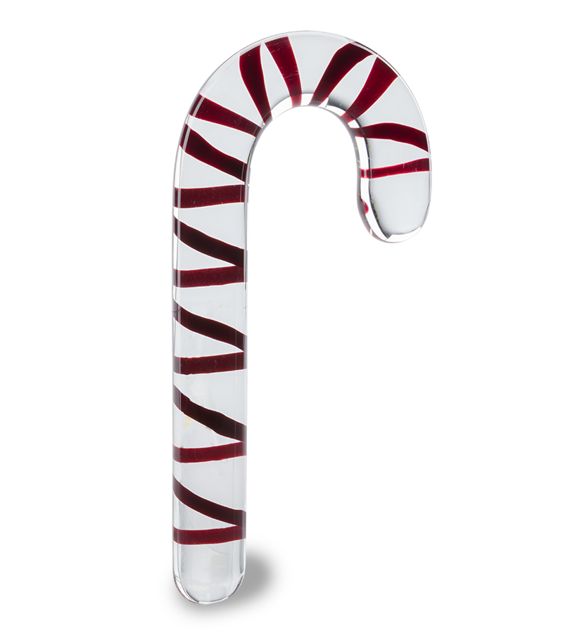 Glasdildo Candy Cane
