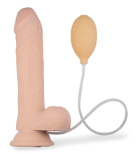 Laden Sie das Bild in den Galerie-Viewer, Großer ejakulierender Dildo mit Hoden