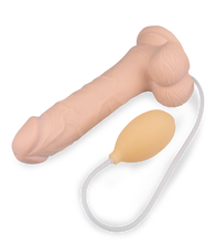 Laden Sie das Bild in den Galerie-Viewer, Großer ejakulierender Dildo mit Hoden