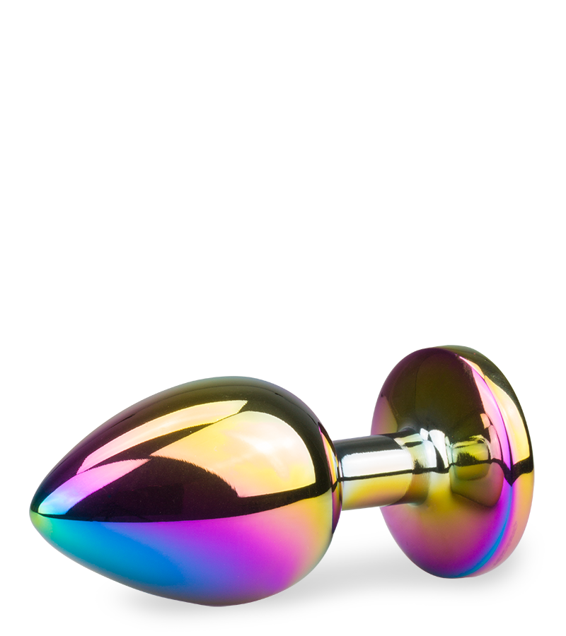 Großer Rosebud-Plug in Regenbogenfarben