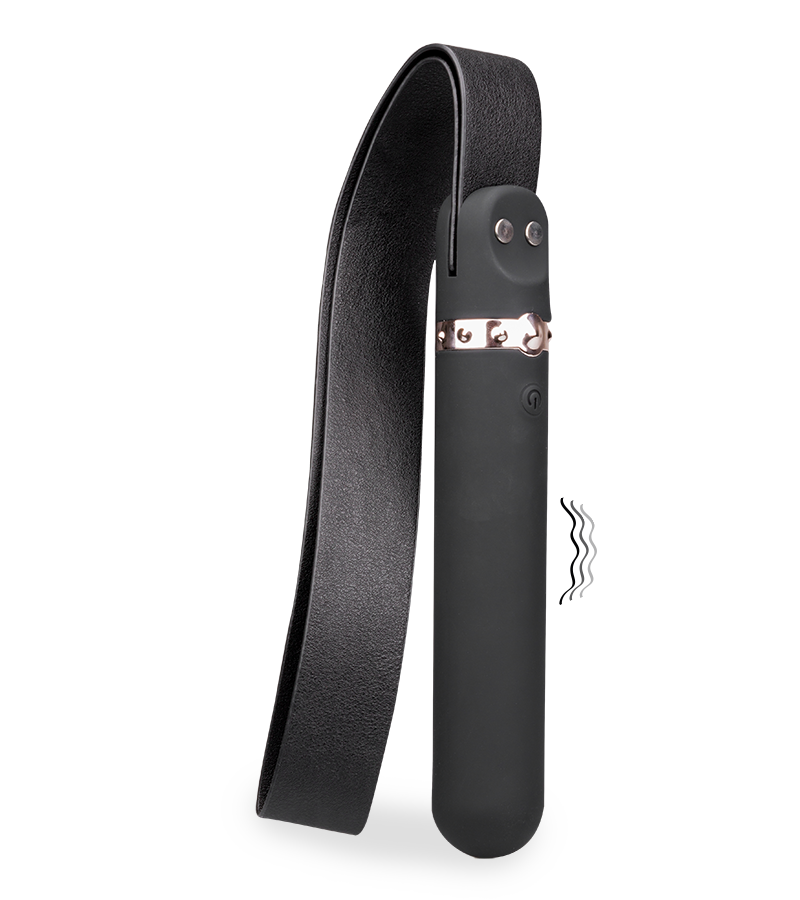 Gürtel-Flogger mit vibrierendem Griff