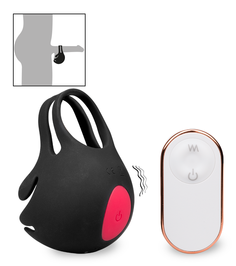 Hodenvibrator mit Cockring Lifto