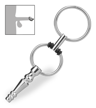 Laden Sie das Bild in den Galerie-Viewer, Hohler Harnröhrenplug mit Ringen Soyuz