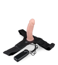 Laden Sie das Bild in den Galerie-Viewer, Hohler hautfarbener Umschnall-Vibrator Sascha