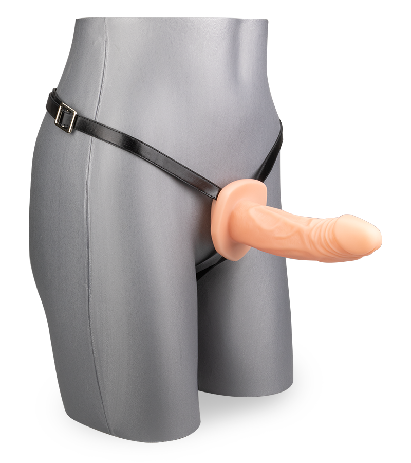 Hohler Naturdildo zum Umschnallen