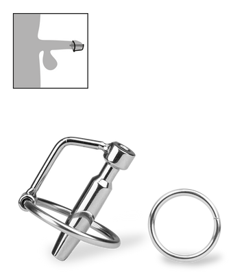 Hohler Penisplug mit Eichelring Juno