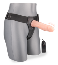 Laden Sie das Bild in den Galerie-Viewer, Hohler XXL-Umschnalldildo mit Vibration