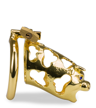 Laden Sie das Bild in den Galerie-Viewer, Keuschheitskäfig chinesisches Sternzeichen goldener Büffel