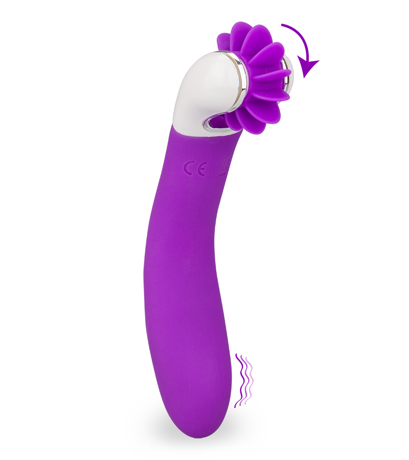 Klitorisstimulator mit rotierenden Lamellen 12 Modi