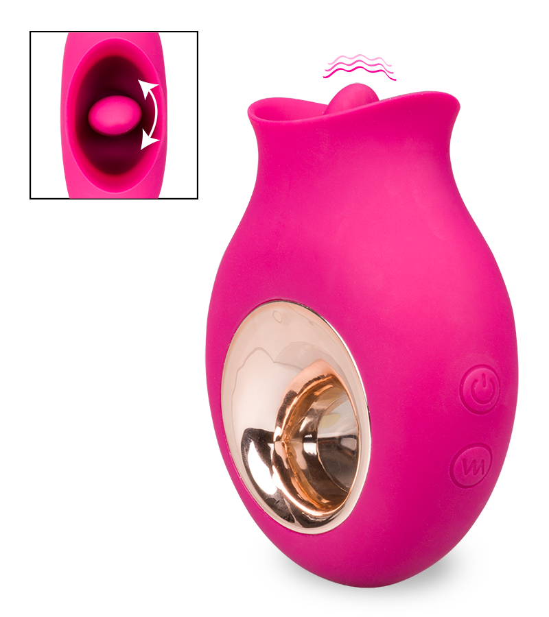 Klitorisstimulator mit vibrierender Zunge Kleopatra