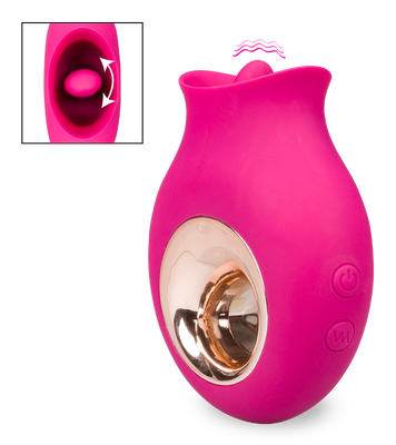 Klitorisstimulator mit vibrierender Zunge Kleopatra