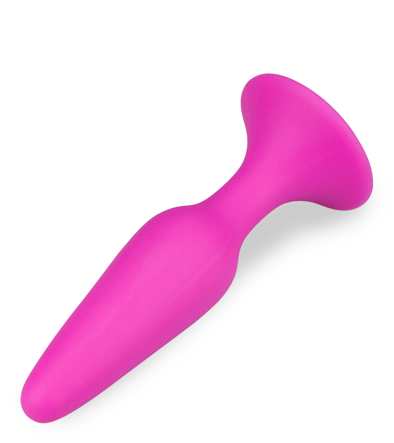 Konischer Buttplug mit Saugfuß