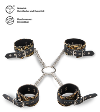 Laden Sie das Bild in den Galerie-Viewer, Kreuzfessel für Hand- &amp; Fußgelenke