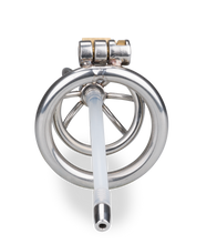Laden Sie das Bild in den Galerie-Viewer, Kurzer Penis-Käfig mit Harnröhrensonde Repentance