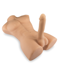 Laden Sie das Bild in den Galerie-Viewer, Männliche Silikonpuppe mit großem Dildo Theo