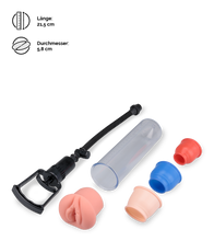 Laden Sie das Bild in den Galerie-Viewer, Manuelle Penispumpe mit Vagina-Aufsatz Foster